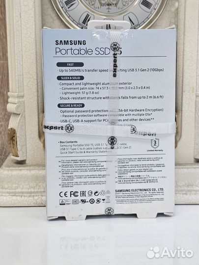 Жесткий диск Portable SSD Samsung T5 500Gb