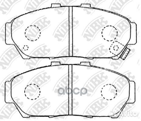 Колодки тормозные дисковые передние NiBK PN8337