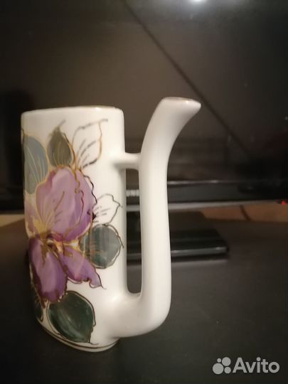 Кружка нарзанная, фарфор, ручная роспись