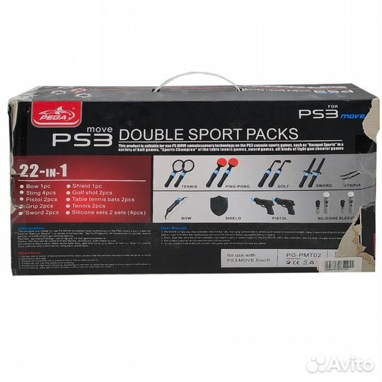 Набор насадок для PS Move Packs 16 в 1 (PS3), б/у