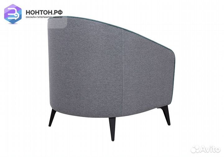 Кресло Бернис темно-серое / темно-зеленое