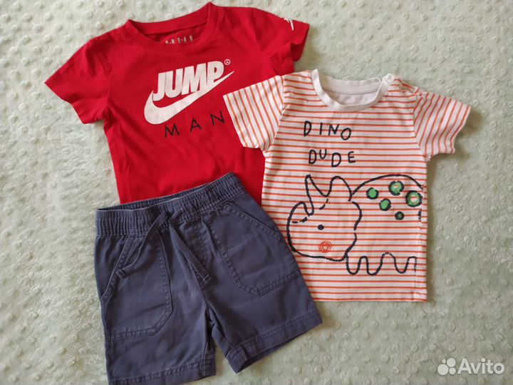 Пакет летних вещей для мальчика 74-80- 86 см