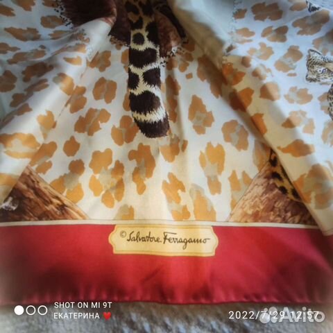 Шелковый платок Salvatore Ferragamo
