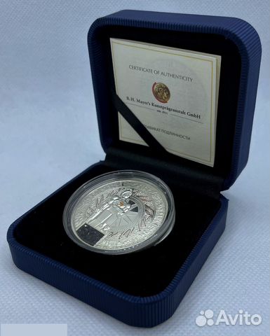 Ниуэ 1 доллар 2012 Кузбасс Серебро Вставка уголь