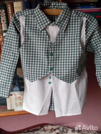 Жилетка с рубашкой для мальчиков