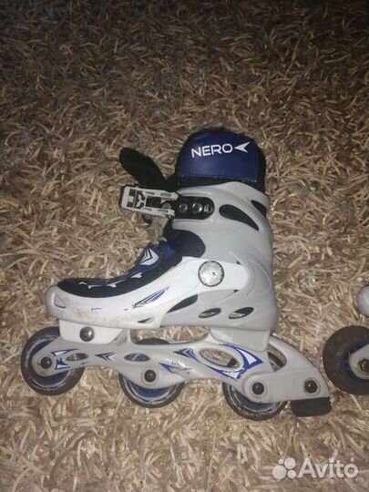 Коньки роликовые раздвижные размер 31-34