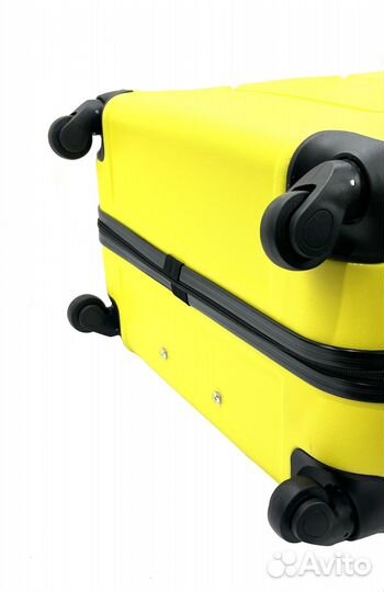 Чемодан ABS пластик, желтый, размер S