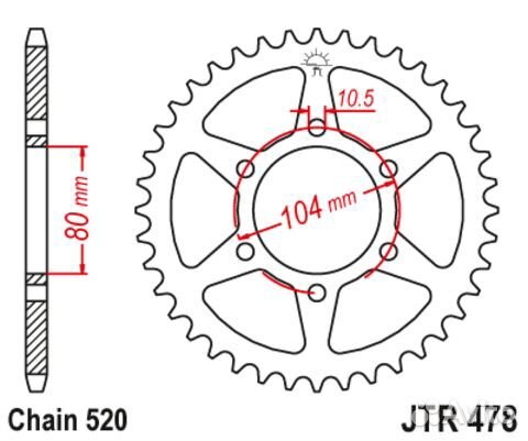 Комплект DID Kawasaki ER-4f Ninja 400R цепь и 2 зв