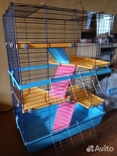 Имак клетка для грызунов double, 80*48,5*104 см