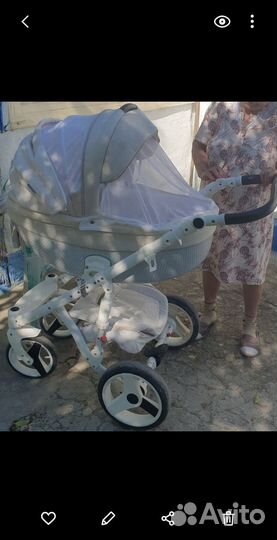 Коляска adamex 3 в 1 бу