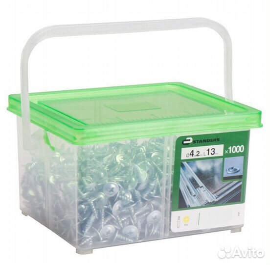 Саморезы с пресс-шайбой 4.2x13 оцинкованные с остр