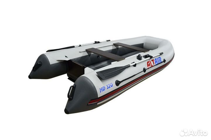 Лодка пвх altair HD-320 нднд, Новая, Бело-серая