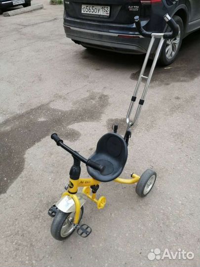 Детский велосипед-коляска 3 колесный