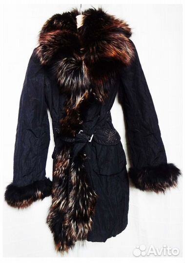 Пуховик foce с мехом