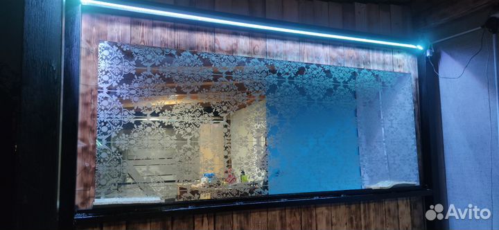 Зеркало с гравировкой 240*92