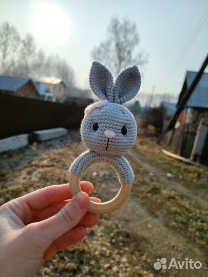 Вязаные погремушки, грызунки 