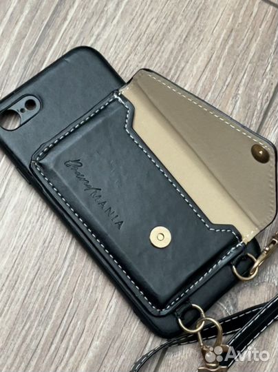 Чехол brandmania для iPhone se 2020 на ремешке