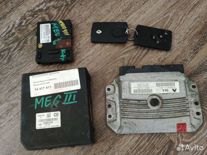 Эбу Блок управления двигателем рено меган 3