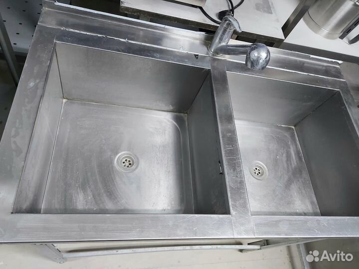 Мойка двойная 100/60 из нержавейки