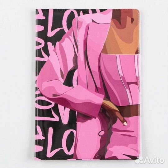 Обложка для паспорта love, пвх, полноцветная печат