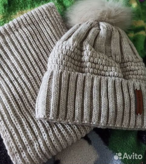 Шапка и снуд женские 54-58 зима