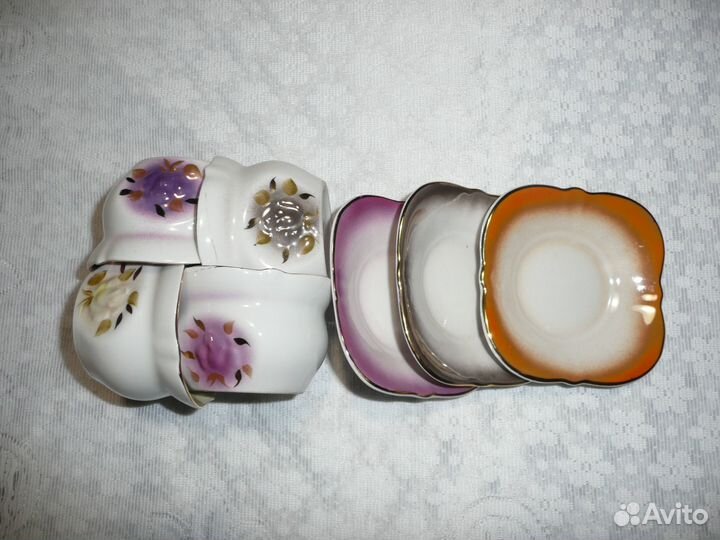 Чашка с блюдцем кофейная