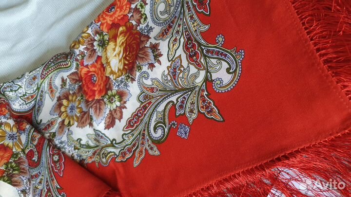 Павловопосадский платок, Сон бабочки, 125х125