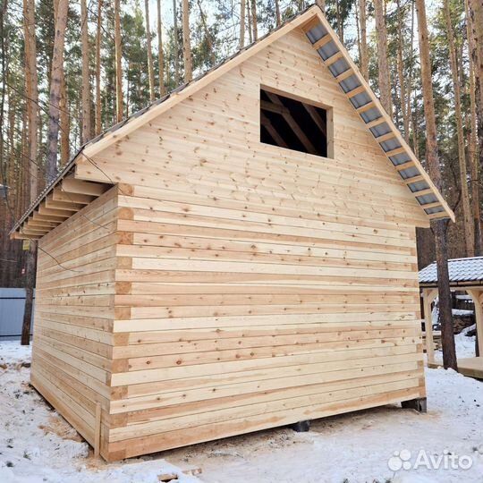 Домокомплект дома 6х6 м 2 этажа(мансарда)