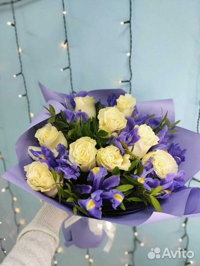 Букет цветов с доставкой из высоких роз (эквадор)