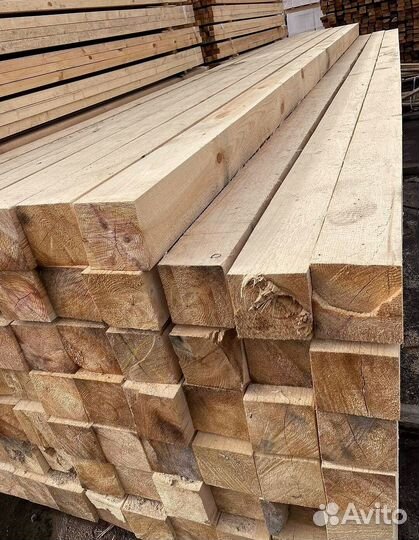 Брус обрезной 100х150х6000мм 1 сорт ГОСТ