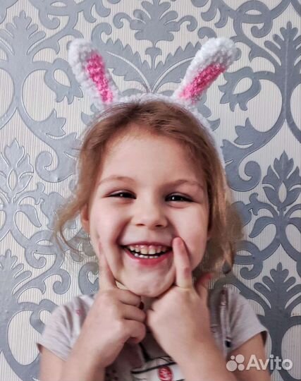 Ободок с ушками зайки