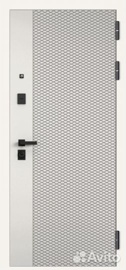 Входные металлические двери с зеркалом