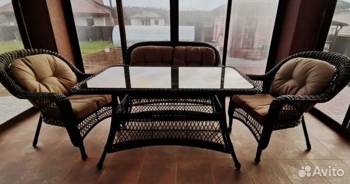 Набор садовой мебели из искусственного ротанга