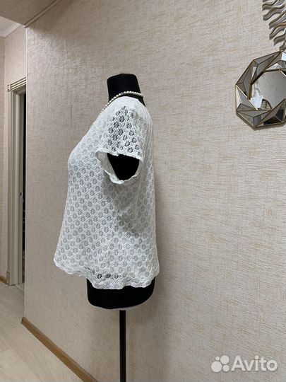 Блузка женская с кор. рукавом р.56