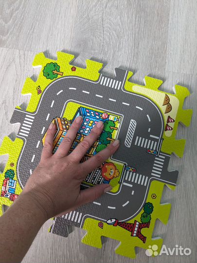 Коврик пазл с рисунком - дорога