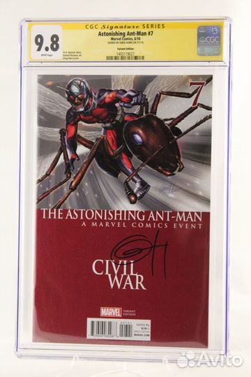 Комикс Невероятный Человек Муравей #7, с автогр