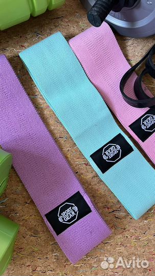 Гантели коврик резинки для фитнеса