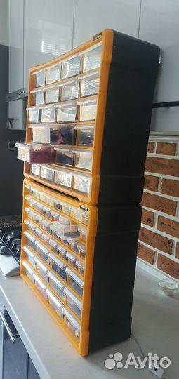 Пенал для хранения лего, мелочи с отсеками