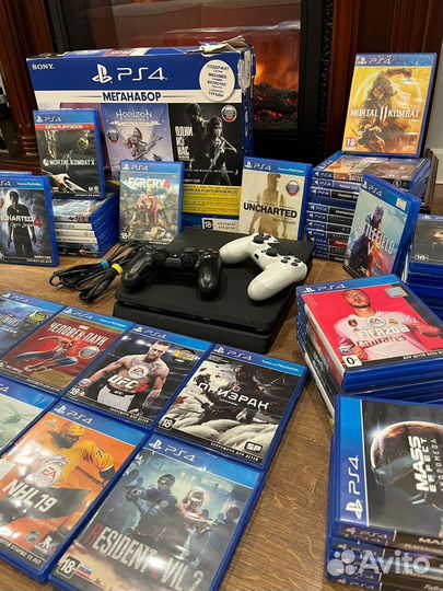 Ps4 slim + 400 игр