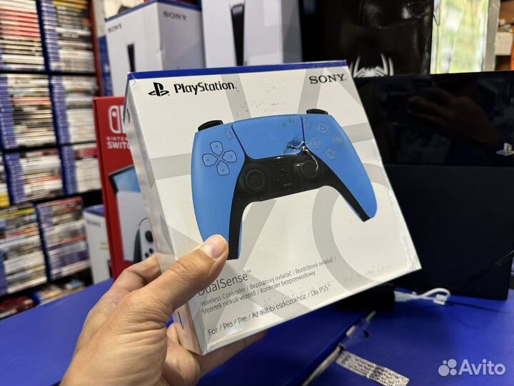 Геймпад ps4 в корпусе ps 5 бирюзовый