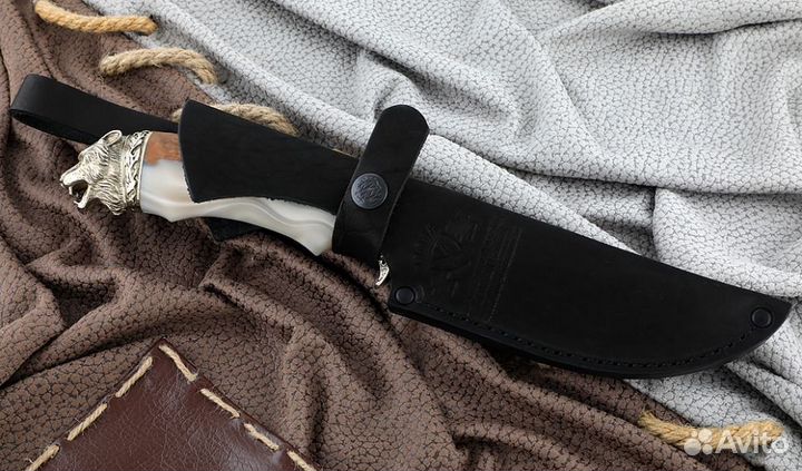 Нож Алтай сталь К340 рукоять карельская береза акр