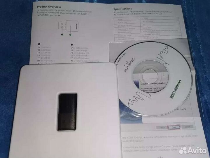 Новый Bluetooth USB адаптер 5.0 Ugreen