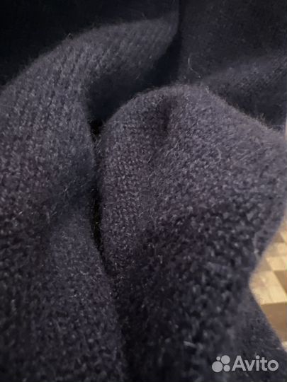 Джемпер кашемир натуральный темно- синий италия