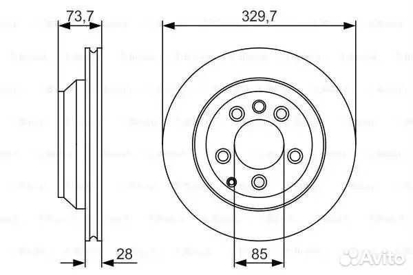 Диск тормозной задний, Premium-2 bosch 0 986 479 S
