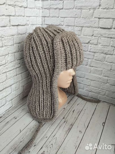 Шапка ушанка полушерсть