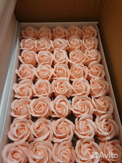 Мыльные розы в коробке