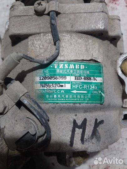 Компрессор кондиционера geely mk