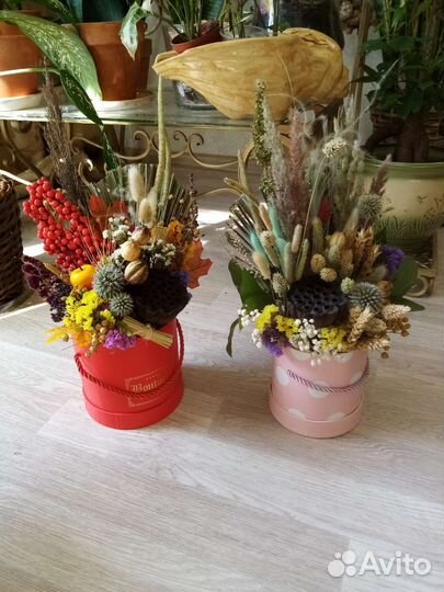 Сухоцветы, пшеница, осенние венки