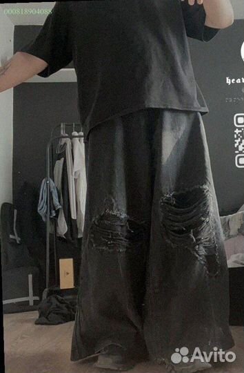 Vetements Мега Широкие джинсы baggy SS24 (Арт.2868