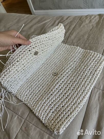 Пляжный клатч с бахромой